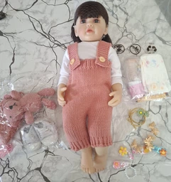 Реалистичная кукла Реборн 55 см полностью виниловая Doll Reborn Baby К0100202 фото от покупателей 2