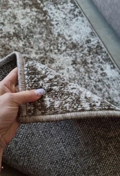 Килимова доріжка з низьким ворсом Karat Fayno 7145/120 1.20 м бежевий фото від покупців 4