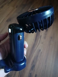 Портативный вентилятор Mini fan XL-880 диаметр 9 см с подставкой для телефона и дисплеем фото от покупателей 1