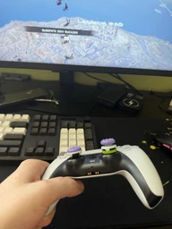 Накладки на стіки + прицільні кільця міткості KontrolFreek® Galaxy (Purple) Precision Rings для Sony DualSense PS5 / DualShock PS4 фото від покупців 1