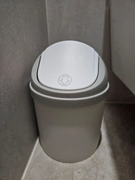 Відро для сміття з кришкою MVM BIN-10 1,6 л Сіре (BIN-10 1.6L GRAY)