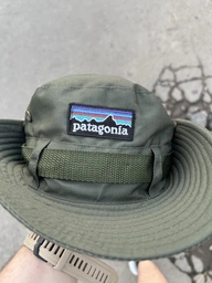 Літня панама Patagonia унісекс з логотипом Патагонія для відпочинку та міста. Стильна панамка Патагонія для літа Чорні фото від покупців 3