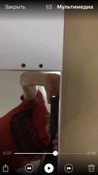 Зеркало со шкафчиком в ванную MEBLIBUD Erica 50 см правостороннее/левостороннее белое фото от покупателей 1