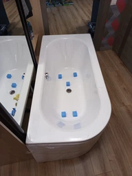 Ванна акриловая Helmken Marbella Lux 170x75 см (6P81S54349) комплект 2 в 1: левосторонняя ванна, ножки