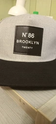 Кепка Снепбек логотип Brooklyn N86 (Бруклін) з прямим козирком Сірий, Унісекс WUKE One size