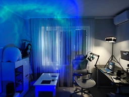Проекционный светильник Sunset Lamp RGB с пультом на штативе USB проектор атмосферная цветная лампа фото от покупателей 1