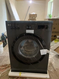 Фронтальна пральна машина LG, 6.5 кг, 1200 об/хв, клас енергоспоживання В, 44 см, з дисплеєм, функцією пари, інверторний двигун, ч (629109)