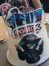 Декор на торт Роблокс Roblox вафельная бумага для торта съедобная печать на вафельной бумаге пищевая вафельная картинка А4 25032642011 фото от покупателей 1