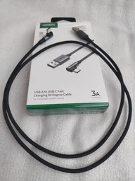 Кабель синхронізації Ugreen US284 USB - Type-C Cable Angled Aluminum Braid 1 м Black (UGR-50941)