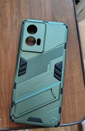 Захисний чохол з підставкою Deexe Bibercas для Motorola Edge 50 Fusion - Green