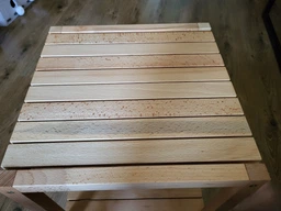 Тумба приліжкова 36х36х50 см з натурального дерева бук без покриття WoodDecor