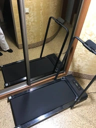 Бігова доріжка для ходьби для дому офісу тренажер для бігу ходьби кардіотренувань складна портативний килимок з дисплеєм пультом тримачем для телефону фітнес-доріжки для спорту фото від покупців 18
