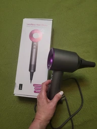 Професійний фен Super Hair Dryer 1 насадка із захисту волосся насадка Концентратор з іонізацією будь-якого волосся сушіння волосся червоний фото від покупців 1