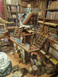 Румбокс 3D великий інтер’єрний книжковий конструктор DIY своїми руками з LED-підсвіткою "Таємна Бібліотека" фото від покупців 4