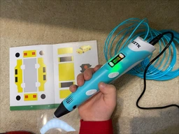 3D-ручка RZTK ArtPen з різнокольоровим еко-пластиком 250 м + Аркуші з трафаретами Purple фото від покупців 2