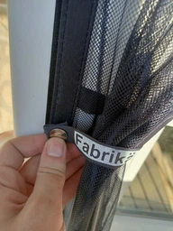 Москітна сітка на магнітах для дверей FABRIKA, з підхватом, матеріал скловолокно, колір графіт, розмір 72х220 фото від покупців 3