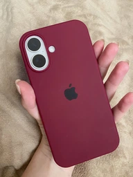 Чехол для iPhone 16 силиконовый Soft-touch Silicone Case Full Size (AA) Maroon