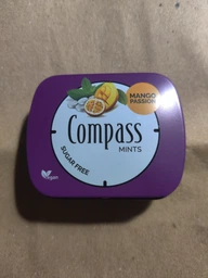 Конфеты Compass Fresh mints без сахара (манго-маракуйя), 14 г