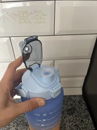 Набір спортивних пляшок для води 3 в 1 із розміткою 300ml/800ml/2000ml (фіолетово-блакитні)