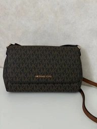 Сумка кросс-боди через плечо из искусственной кожи маленькая Michael Kors 35H8GTTC6B Черная (192877958789)