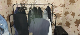 Двойная стойка вешалка для одежды и обуви Smart Loft Master Rack стальная с полкой Black фото от покупателей 1