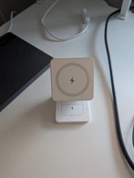 Складна бездротова зарядна докстанція MagSafe 3 в 1 магнітна зарядка док станція для айфона смарт годинника навушників Apple iPhone Apple Watch AirPods Grey IW30-G фото від покупців 1