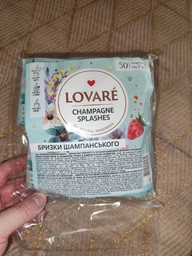Чай бленд чорного та зеленого 2г*50, пакет, "Shampagne splashes", LOVARE