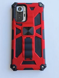 Чохол Shockproof Shield для Xiaomi Redmi Note 10 Pro бампер протиударний з підставкою Black