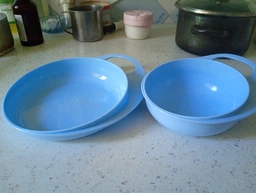 Набор детских тарелок Nuvita Easy Eating мелкая 230 мл 2 шт (NV8461Blue) фото от покупателей 2