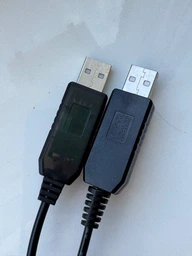 Кабель для роутера от повербанка с преобразователем на 12V, DC 2.1x5.5mm, USB 5V->12V, 1м Черный фото от покупателей 2
