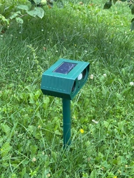 Відлякувач ультразвуковий кротів і птахів змій гризунів Solar Animal Repellent 01 на сонячній батареї + стробоскоп фото від покупців 15
