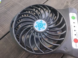 Вентилятор настільний акумуляторний 18650 USB діаметр 10см Portable Fan Mini чорний
