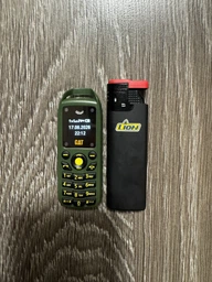 Міні телефон кнопковий Подвійна SIM Bluetooth Гарнітура Мобільний сотовий SERVO B25 DUAL Nano сім карта Маленький Мінітелефон 68х28х12мм пристрій для звязку розмір запальнички Black