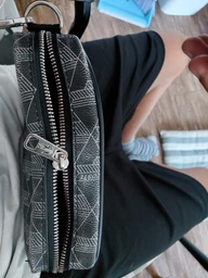Мужская сумка мессенджер Lacoste Monogram черная через плечо кроссбоди сумка для документов телефона и повседневных вещей компактная сумка для города работы и путешествий