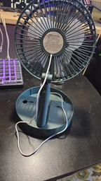 Мини вентилятор Telescopic Folding Fan с USB, Портативный настольный вентилятор для охлаждения дома, рабочего места фото от покупателей 1