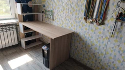 Стіл комп'ютерний з поличками лівоворуч RedWood Ванкувер Ш1416*В1226*Г600 Дуб сонома/Білий RLST24sonomawhite