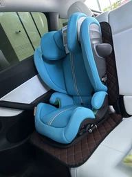 Накидка под детское автокресло EVAtech ECO Коричневая с коричневой нитью Черный кант (SCBSZZB) фото от покупателей 1