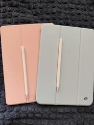 Стилус активный для планшета Apple iPad IOS с индикатором заряда на магните + наконечник Белый