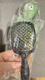 Расческа для волос Super Hair Brush Оранжевая с зеленым (1305SHBRSCHSKC12) CLS55