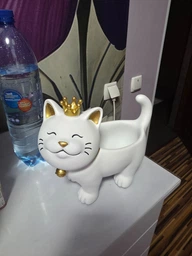 Конфетница "Котик" 26 х 22 см, органайзер для ключей, Белый (00000010463)
