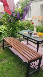 Стіл садовий Garden table Siena SC-094 120х70x70 прямокутний Чорний