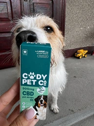 CBD-краплі для собак великих порід CODY Pet Co 9%, 30 мл | THC FREE | Ізолят CBD | Омега-3+6 | 15–44 кг