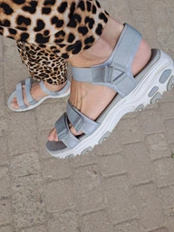 Жіночі сандалі Skechers D`Lites Fresh Catch Gray 41 Сірий 31514-GRY фото від покупців 1