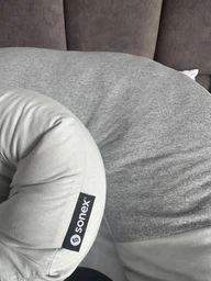 Подушка Sonex U-Body для вагітних та відпочинку П-подібна антиалергенна 135x68x25 сіра (SO102577)