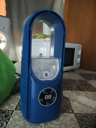 Вентилятор акумуляторний безпровідний + USB + пульт ДУ подвійний з підсвічуванням 3в1 360° настільний міні кондиціонер для зволоження повітря охолоджувач для кімнати офісу дачі
