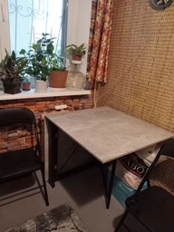 Стіл-книга трансформер Оріон 2 Ferrum-decor 750x1520x730 Чорний метал ДСП Дуб Артизан 16 мм (ORI206) фото від покупців 2
