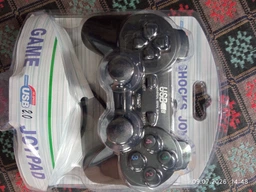 Беспроводной игровой джойстик для ПК Dual Shock с кнопками переключения и вибрацией SHOCK JOYSTICK DJ-706 Черный фото от покупателей 1