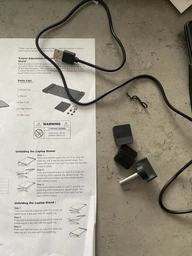Складаний столик-трансформер з охолодженням та вентилятором від USB, портативна підставка для ноутбука з регульованими ніжками та активною вентиляцією фото від покупців 1