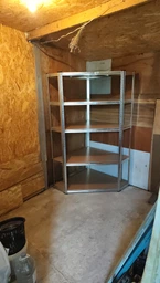 Угловой стеллаж 5 полок металлический для гаража 180×90×30 см 175 кг GWI0892 угловая полка в мастерскую кладовую склад подвал универсальный органайзер для хранения инструментов коробок бытовых вещей прочный разборный стеллаж 5 уровней