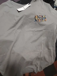 Футболка хлопковая длинная мужская Jack & Jones 12278523 M Ultimate grey (5715729499794)